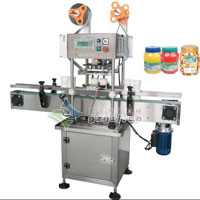 双头自动广口瓶铝箔封口机